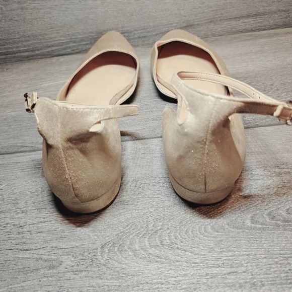 Franco Sarto antique gold ankle-strap flats, size 12 - Picture 2 of 15